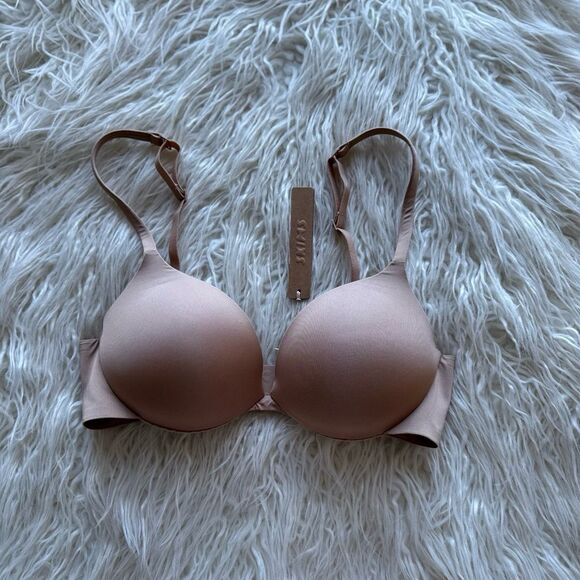 Skims Ultimate Push up Plunge Bra Clay Size 32C - Picture 2 of 7